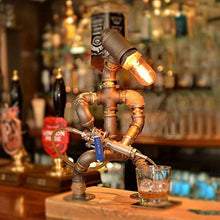 Sansund Steampunk - Lampada industriale da tavolo, stile vintage, per la casa