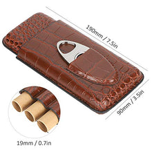 Qqmora Custodia per sigari in Pelle Humidor PU Custodia per sigari Regalo da Uomo Accessorio per sigari Custodia per sigari per Proteggi sigari