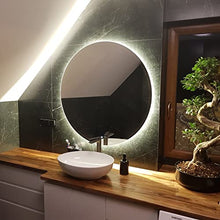 Artforma Specchio Rotondo da Bagno Controluce LED | 70 cm | su Misura | Personalizza Specchio Tondo da Parete Bagno | LED Premium | Colore LED - Bianco Freddo/Caldo | L82
