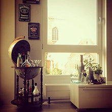 Zoffoli - Mappamondo Bar Da Terra Giunone Laguna, Portabottiglie, 50 x 50 x h 93 cm