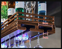 YWYW Portabottiglie per Vino Portabottiglie in Metallo Portabottiglie per Vino Portabicchieri da Vino Portabicchieri da Vino Portabicchieri da Champagne Portabicchieri Portabottiglie al Neon (Luci