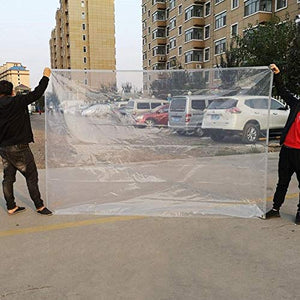 Tela da Vela Trasparente Piante Antipioggia Panno Capanno Balcone Impermeabile incatramata Auto Camion Tarp Visibile (Color : Clear, Size : 2X2m)