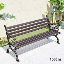 Panca da giardino per esterni sedia da patio per esterni, struttura interamente in alluminio, sedile casual resistente in alluminio pressofuso con braccioli e schienale, mobili da giardino per tutte