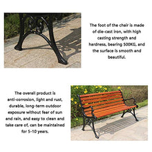 household items Panchine da Giardino per Esterni anticorrosione, Resistenti alla Luce e antiruggine, Doppi sedili per Il Tempo Libero, sedie con Schienale per Giardini e parchi, mobili da Giardino