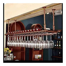 YFINE Wine Glass Hanging Rack Industriale Vintage Bar Galleggiante Mensola Tavola Ripiani for Bottiglie Retro Ferro Upside Holder Giù Calici Goblet
