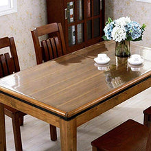 EUUHJK Tovaglia Trasparente Impermeabile in PVC Trasparente, per Tavolo da Cucina, Soggiorno (Color : Thickness-2.0mm, Size : 70 * 70cm)