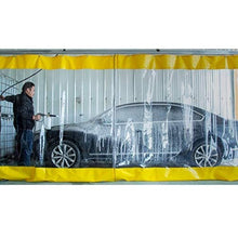 LSXIAO Trasparente Tende per Terrazze, Telone Resistente, Impermeabile A Prova di Vento con Occhiello E Gancio per Tettoie, Gazebo, Portico, Balcone (Color : Clear Yellow, Size : 2.1x2.5m)