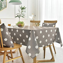 WSJIABIN Tovaglia Decorativa per la casa Tovaglia nordica Semplice Moderna Tessuto in Cotone Lino Piccoli Punti freschi Impermeabile tovaglia da tè tovaglia Grigia