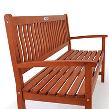 Deuba Panchina da Giardino Maxima 3 posti Legno di eucalipto Certificato FSC® Interno Esterno Panca da Balcone terrazza