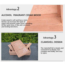 KEKEYANG humidor Spagna, Legno di Cedro, Scatola di sigari 120 Pezzi, Pura e sicura, Senza Vernice, armadietto di sigari, Scatola di sigari, sigillata Ispessimento Sigaro