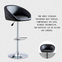 Set Di 2 Sgabelli Da Bar Regolabili, Sedie Girevoli Con Schienale, Altezza Del Bancone Della Cucina Da Pub, Base Stabile Rotonda sedile da pub (Colore : Black with Backrest A and Footrest)