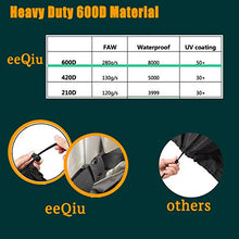 eeQiu Copertura Tavolo Esterno, Telo Protettivo per Tavolo e Sedie da Esterni, Utilizzato per Mobili da Giardino, Impermeabile, Antipolvere e Resistente ai Raggi UV 125x125x74CM