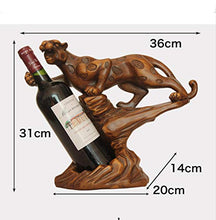LKXZYX Home Collection Cultura Casa Decorazioni Accessori Scultura Statua，Decorazione per portabottiglie in Resina Decorazione per portabottiglie di Leopardo casa Creativa