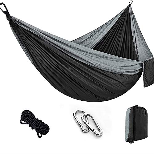 Amaca Amaca Da Campeggio Portatile, Letto Doppio Sospeso, Amaca Con Paracadute In Nylon Leggero, Viaggio Di Sopravvivenza All'aperto Per Il Tempo Libero