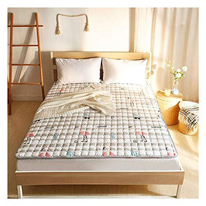 HUATAN Materasso Tatami Futon Giapponese per Letto, Futon Ortopedico, Fodera Coprimaterasso Imbottitura Fiocco per Soggiorno Dormitorio,E,180 * 200cm/71 * 79inch