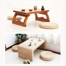 LTINN Cuscino da Pavimento in Tatami, Cuscino per Seduta Naturale, Fatto a Mano, Cuscino in Paglia Intrecciata Rotondo per sedili da Giardino per la Decorazione della Sala da Pranzo