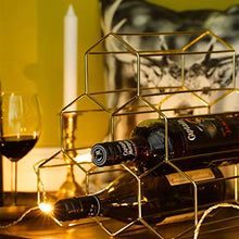 LHQ-HQ Bottiglia di Vino Wine Rack Rack Creativa Semplice Metallo Bottiglia Stabile Wine Rack Decorazione Domestica Multi-Funzione Display Rack Wine Rack