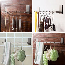 GUOYI 304 in Acciaio Inox Spazzolato, portasciugamani Autoadesivo 3 m Version da Bagno mensola Rack Appeso tovagliolo Sticky Gancio per Bagno e Cucina 40cm