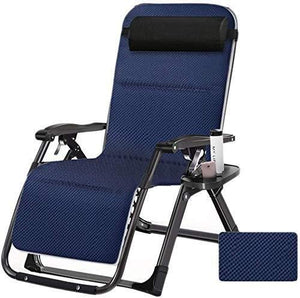 FAGavin. Sdraio da Spiaggia Zero Gravity Chaise, Patio Lounger Sedia, Pieghevole Sedia da Giardino Reclinabile Regolabile con Supporto di Tazza, con Sdraio Traspirante Cuscini Pieghevole
