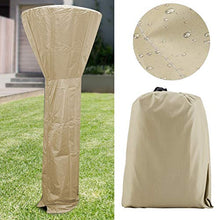 Take Fan - Copertura resistente e pratica per riscaldamento, resistente alle intemperie, impermeabile, per esterni, colore: beige