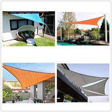 MTYQE Tenda da Sole Vela Blocco UV Impermeabile Giardino Esterno Patio Party Protezione Solare Tettoia Triangolare con Corda Gratuita
