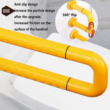 Senza Barriere Maniglioni per WC, Equilibrio Skid Temperatura Ambiente Corrimano del Bagno Maniglia Supporto Sicurezza in Acciaio Inossidabile per Anziani Bambini Disabili Gestante,Bianca
