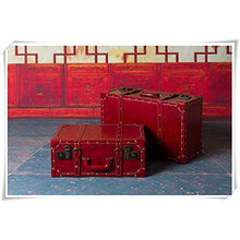 Armadi Grande Scatola di immagazzinaggio di Bagagli a Mano Valigia Rossa Mobile Bagno Camera da Letto (Color : Red, Size : 59X36X24)