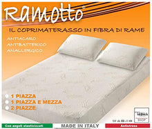 Tex family COPRIMATERASSO RAMOTTO © in Fibra di Rame - 2 PIAZZE