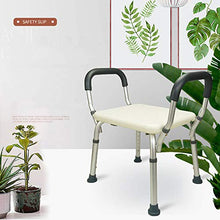 FREEDOH Sgabello da Doccia, Sgabello da Bagno Antiscivolo Regolabile in Altezza in Alluminio, Sgabello da Bagno Robusto E Durevole, Sgabello Piccolo Multiuso per Casa, Hotel, ECC,Bianca