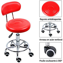 Nlight Sedie da Barbiere Poltrona da Parrucchiere,Sgabello da Lavoro Sgabello Girevole Sgabello Sgabello per Salone Estetico Sgabello per Ambulatorio Medico,con Rotelle,Rotazione Libera di 360°