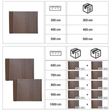 SONGMICS GPF096B Canniccio Frangivista in Plastica, Paravista per Recinzione di Giardino Terrazza Balcone, 2 Rotoli (0.9 x 3 m), Paravento con Costole Rinforzate, Marrone, 0.9 x 6 m