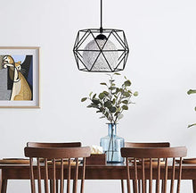EYLM Lampada a Sospensione Vintage E27 Lampadario Industriale Retro con LED lampadina,Adatto per Cafe, Bar, Cucina, la Sala da Pranzo e Camera da Letto [Classe di efficienza energetica A+]