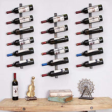 Tavolo Wine Rack Scaffale per vino da parete Scaffale da parete per vino vintage in metallo Appendino da parete per vino Scaffale per vino creativo Sei piani Tazza da vino per vino Set di cremagliera