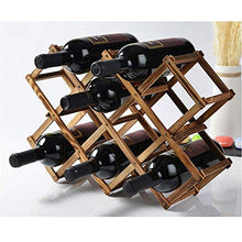 LHQ-HQ Solido Legno for Il Vino cremagliera - Pieghevole e Comoda cremagliera del Vino, casa Wine Rack Decorazioni Mestieri Living Room Decor