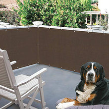 Balcone Protezione Recinzione Esterna Tendalino Laterale Balcone Protezione della Privacy 160gsm Lascia Passare L'aria può Essere Personalizzato (Color : Brown, Size : 2x50m)