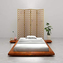SKM Giroletto Futon Giapponese in Legno Massello Acacia 100x200 cm