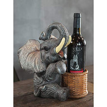 XLBAXLJ Simulazione Elephant Wine Rack, Fumetto Creativo Sveglio del Vino della casa cremagliera Champagne Decorazioni per la Veranda Ufficio Soggiorno Camera da Letto