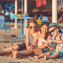 Relaxdays, Rosa Tavolo Bambini con Ombrellone, Set con 2 Sedie, da Campeggio & Giardino, Tavolino Picnic