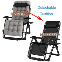 SHUAIIJUAN Sedia per il tempo libero domestico Sedie da giardino Sdraio Relaxer reclinabile pieghevole Patio Lounge Poltrona reclinabile Larghezza 72 centimetri con poggiatesta for Outdoor Patio campe