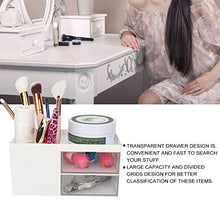 Jadeshay Scatola di immagazzinaggio Cassetto Multifunzione da scrivania Articoli di cancelleria per Gioielli Scatola di immagazzinaggio Porta Container Porta casa(Bianca)