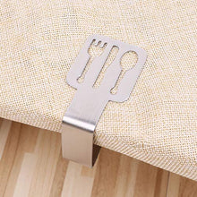 Sconosciuto Clip Fissa, 4 Pezzi da tavola in Acciaio Inox tovaglia tovaglia Morsetto Clip Supporto per Feste Matrimonio Forniture Strumenti da Picnic