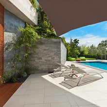 Relaxdays, Marrone Tenda a Vela Triangolare, Idrorepellente, Anti UV, Corde di Supporto, Terrazza e Giardino, 4x4x4 m, 4 x 4 x 4 m