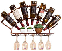 DJSMjbj Scaffali Galleggiante Ferro Battuto Wine Rack Minimalista Hanging Creativa Europea Calice di Vetro di Vino Rack Ristorante Living Room Wall Hanging Ripiani Decke
