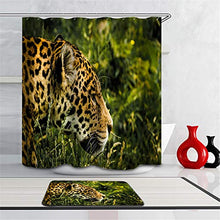 LIYAN Combinazione Bagno. Immagini Chiare E Colori Vivaci Rendono Il Tuo Bagno Pieno di Vita. Accessori da Bagno. Leopardo nell'Erba.