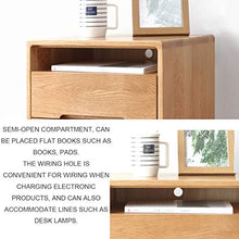 Comò e cassettiere Comodino in Legno massello mobili Camera da Letto Comodino armadietto Mini armadietto Soggiorno Basso armadietto Due cassetti Camera da Letto (Color : Wood, Size : 40 * 35 * 55cm)
