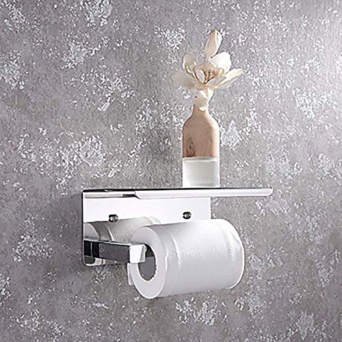 JKCKHA Northern Europe. Beautiful Modern Rettangolare in Acciaio Inossidabile Vetro Bagno Hotel Supporto di Carta igienica Multifunzione