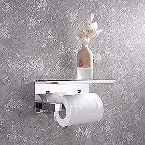 JKCKHA Northern Europe. Beautiful Modern Rettangolare in Acciaio Inossidabile Vetro Bagno Hotel Supporto di Carta igienica Multifunzione