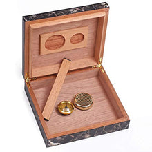 Humidars Cigar Humidor - portasigari portatile Legno di Cedro legno Cigar Box bagagli con Humidor umidificatore Idratante dispositivo Accessori for sigari mantenerlo fresco .Scatola di immagazzinaggio