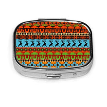 Scatola quadrata per pillole medicinali illustrazioni africane clip art moda pillola organizzatore viaggio pillole dispenser per vitamine integratori
