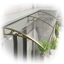 Tenda da Veranda Pensilina Alveolare Pensilina Tettoia, Baldacchino Esterno Del Patio Della Porta D'ingresso Sun Shetter Con Supporto In Lega Di Alluminio, Protezione Dai Raggi Solari UV Pioggia Neve